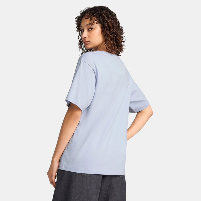 PUMA Women's HER Graphic T-Shirt Purple PUMA Women's HER Graphic T-Shirt Purple image number 1