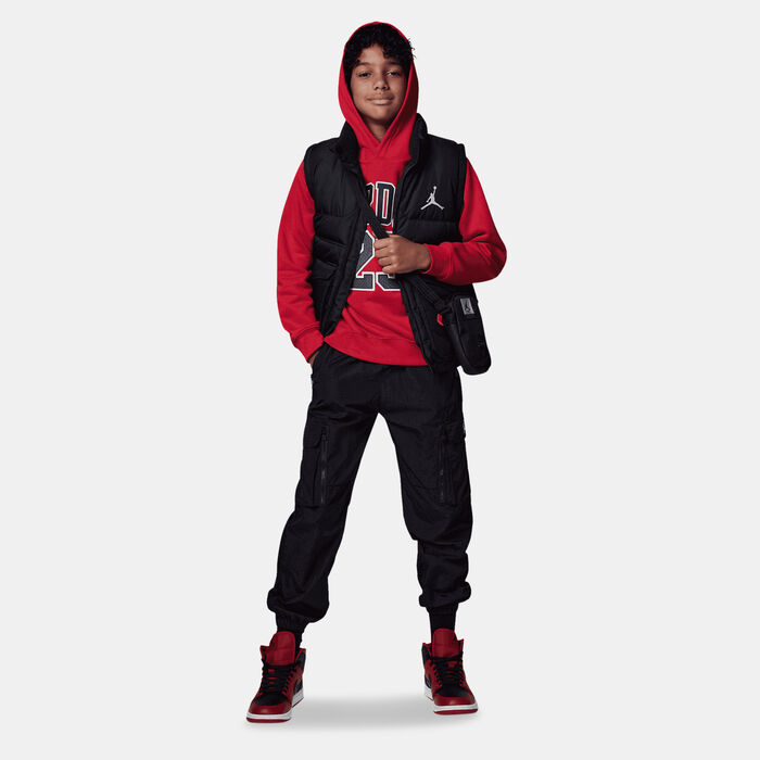 Jordan Kids' Fleece Hoodie Red Jordan Kids' Fleece Hoodie Red image number 2