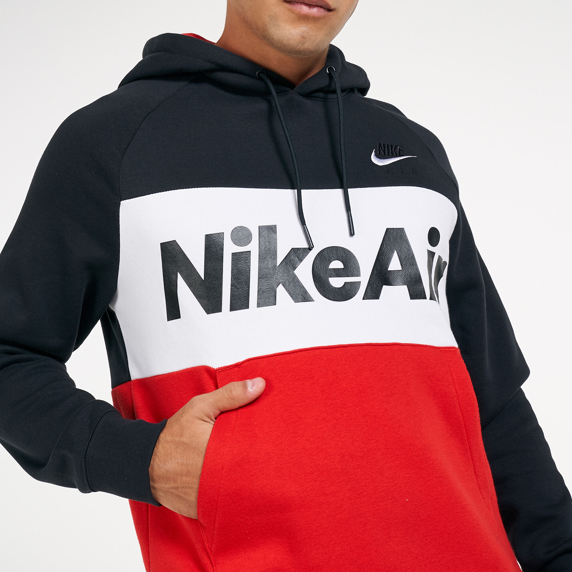 Red nike air hoodie mens cheap