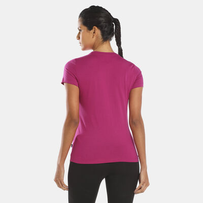 PUMA Women's Essentials Logo T-Shirt Pink
