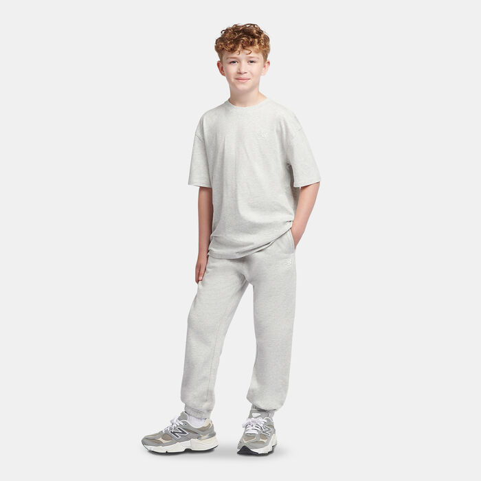 New Balance Kids' French Terry Small Logo Joggers Grey image number 2