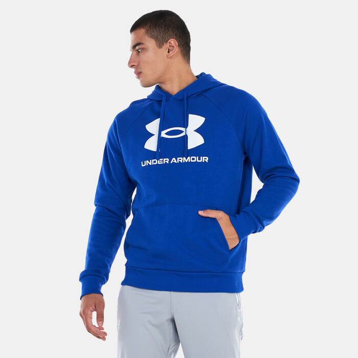 Under Armour Men's UA Rival Fleece Logo Hoodie Blue image number 0
