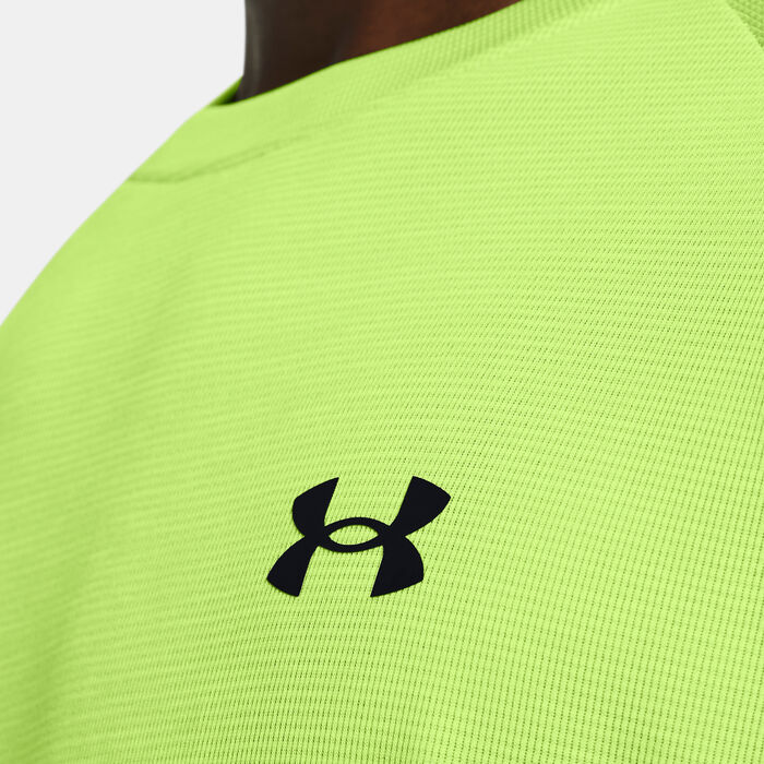 Under Armour Men's UA Tech Textured T-Shirt Green image number 2