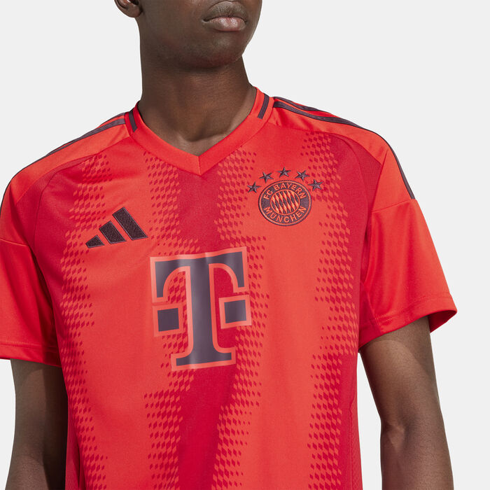 adidas Men's Bayern Munich Replica Home Football Jersey - 2024/25 Red adidas Men's Bayern Munich Replica Home Football Jersey - 2024/25 Red image number 3