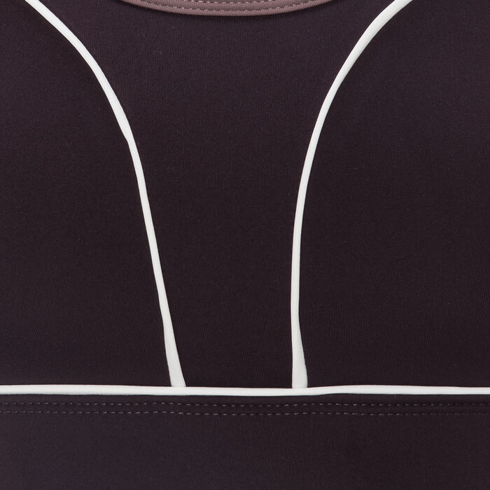 Sun and Sand Sports Women's Piping Sports Bra Purple Sun and Sand Sports Women's Piping Sports Bra Purple image number 2