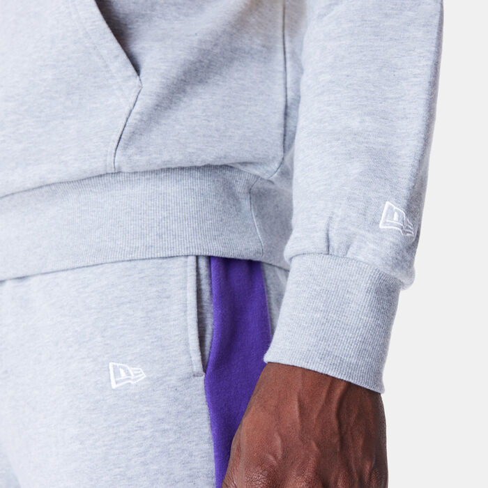 New Era Men's NBA Los Angeles Lakers Colourblock Hoodie Grey New Era Men's NBA Los Angeles Lakers Colourblock Hoodie Grey image number 4