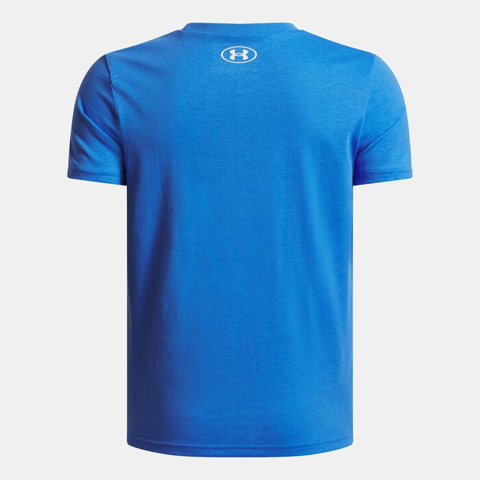 Under Armour Kids' Sportstyle T-Shirt Blue Under Armour Kids' Sportstyle T-Shirt Blue image number 1