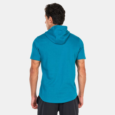 Under Armour Men's Project Rock Terry Short Sleeve Hoodie Green