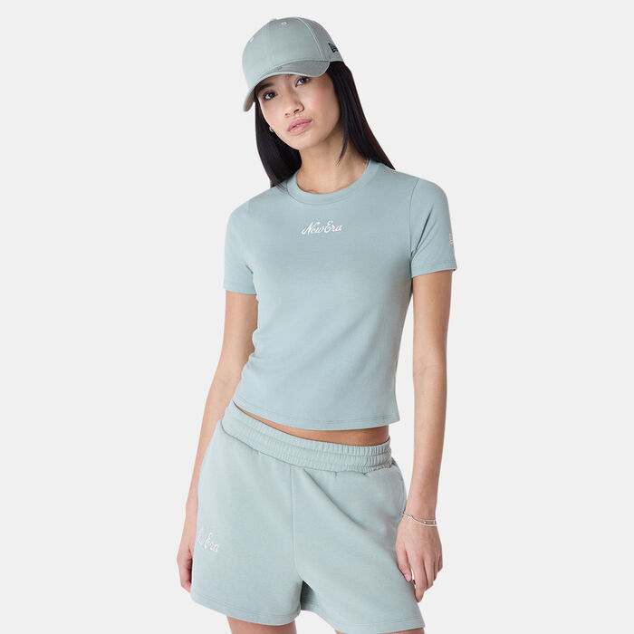 New Era Women's Slim Graphic T-Shirt Green New Era Women's Slim Graphic T-Shirt Green image number 0