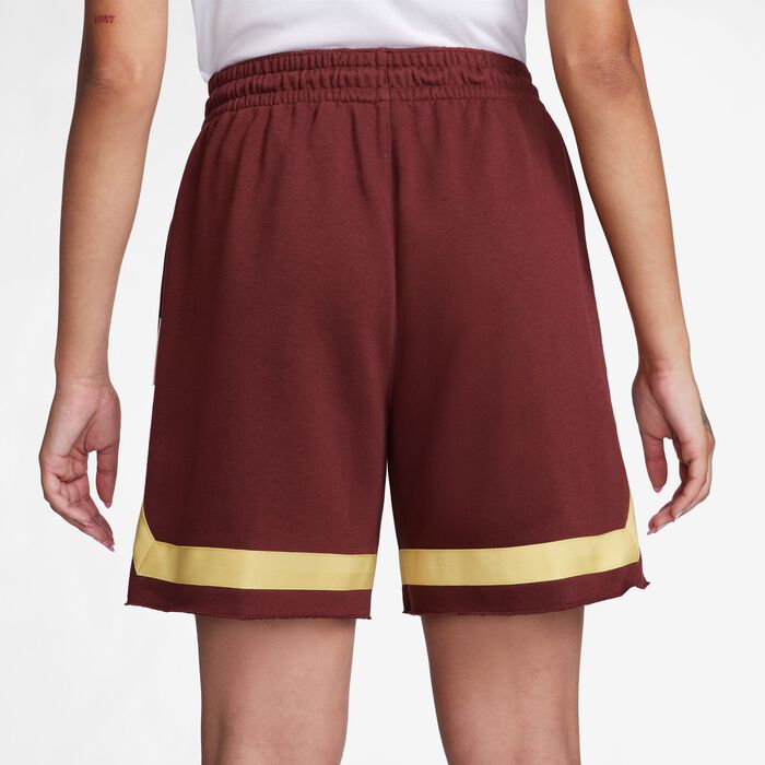 Nike Women's Swoosh Fly Basketball Shorts Maroon Nike Women's Swoosh Fly Basketball Shorts Maroon image number 4