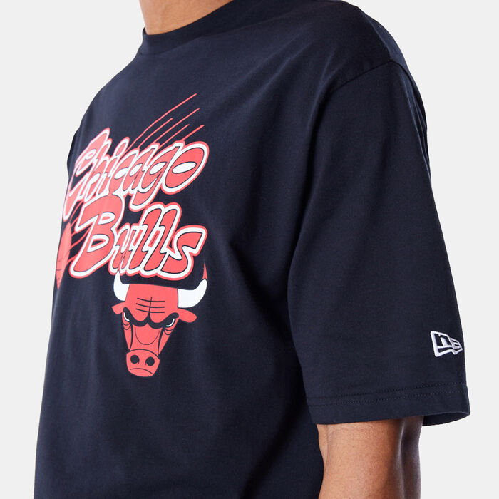 New Era Men's NBA Chicago Bulls Script T-Shirt Black New Era Men's NBA Chicago Bulls Script T-Shirt Black image number 3