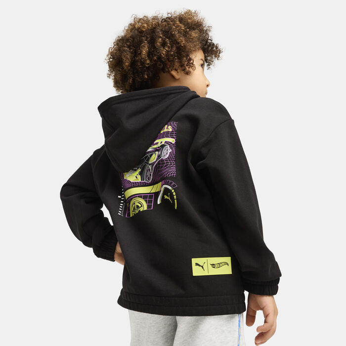 PUMA Kids' HOT WHEELS Graphic Hoodie Black PUMA Kids' HOT WHEELS Graphic Hoodie Black image number 1