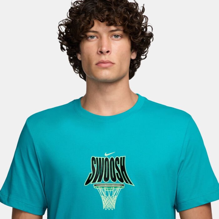 Nike Men's Dri-FIT Basketball T-Shirt Blue Nike Men's Dri-FIT Basketball T-Shirt Blue image number 2