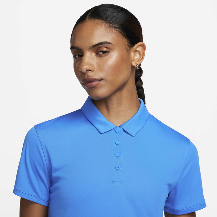 Nike Women's Dri-FIT Victory Golf Polo Shirt Blue Nike Women's Dri-FIT Victory Golf Polo Shirt Blue image number 2