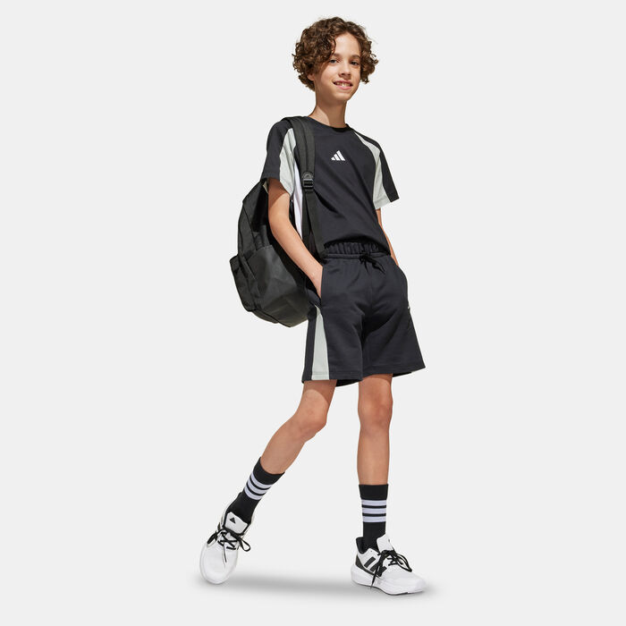 adidas Kids' Colourblock Shorts Black adidas Kids' Colourblock Shorts Black image number 2