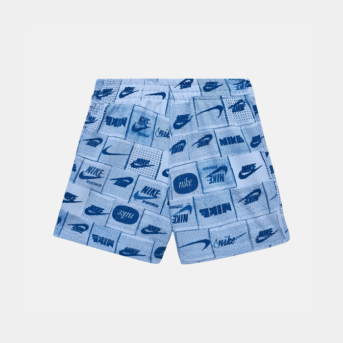 Nike Kids' Sportswear Club Allover Shorts (Babies and Younger Kids) Blue Nike Kids' Sportswear Club Allover Shorts (Babies and Younger Kids) Blue image number 1