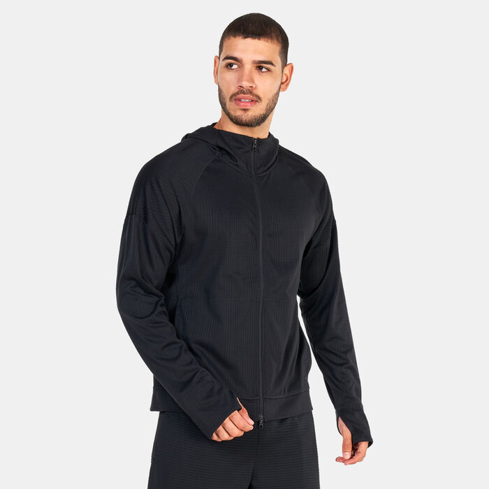 Nike Men's Yoga Dri-FIT Training Jersey Hoodie Black image number 0