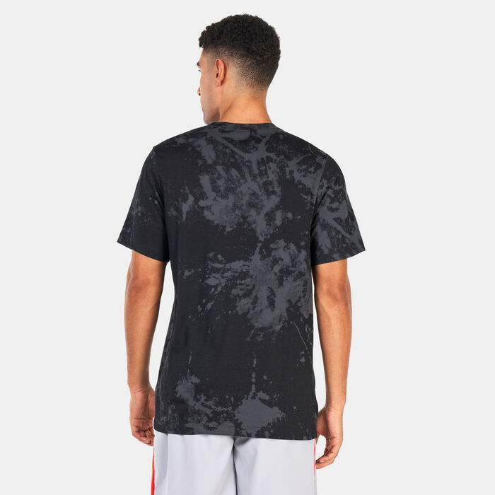 Nike Men's Dri-FIT Run Division Printed T-Shit Grey Nike Men's Dri-FIT Run Division Printed T-Shit Grey image number 1