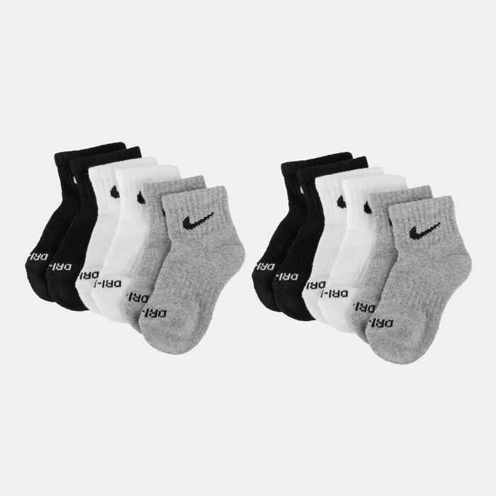 Nike Kids' Dri-FIT Performance Basics Quarter Socks (6 Pairs) Multi-Color image number 0