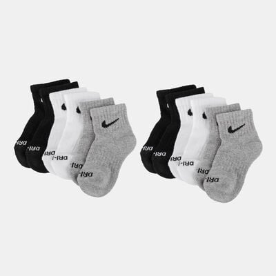 Nike Kids' Dri-FIT Performance Basics Quarter Socks (6 Pairs) Multi-Color Nike Kids' Dri-FIT Performance Basics Quarter Socks (6 Pairs) Multi-Color