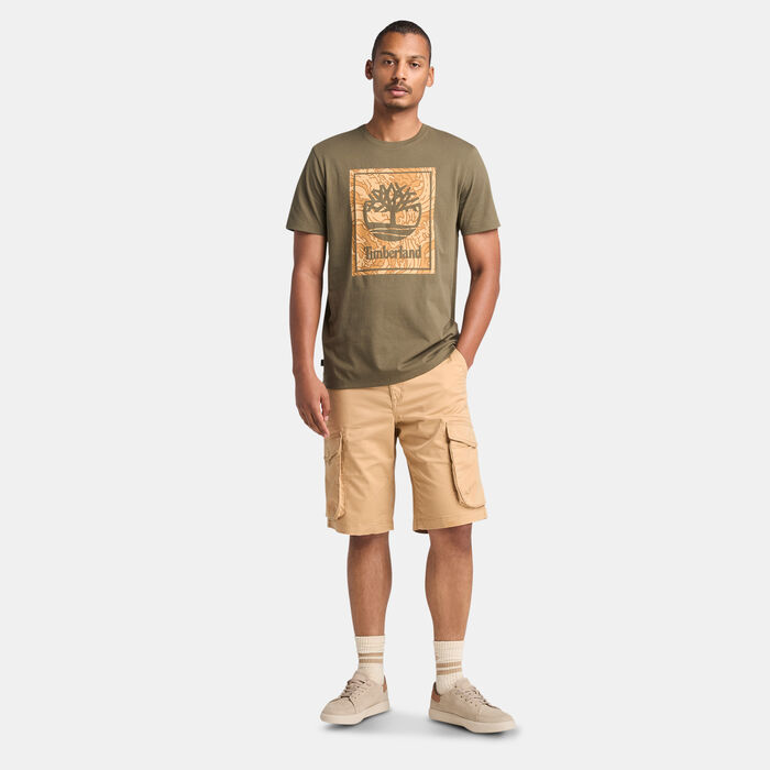 Timberland Men's Stack Camo T-Shirt Green image number 2