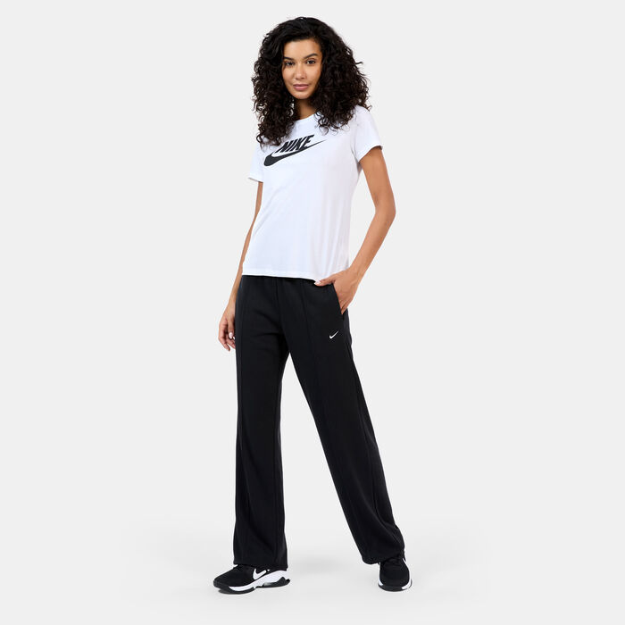 Nike Women's Chill Terry Open-Hem Sweatpants Black image number 2