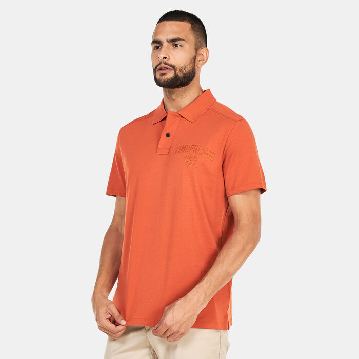 Timberland Men's Outdoor Heritage EK+ Polo Shirt Orange Timberland Men's Outdoor Heritage EK+ Polo Shirt Orange image number 0