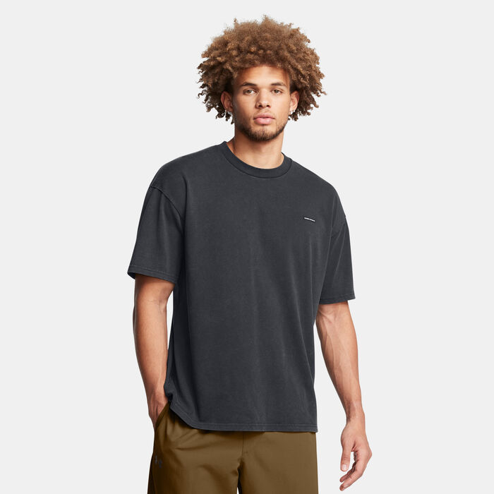 Under Armour Men's Heavyweight Logo T-Shirt Black image number 0