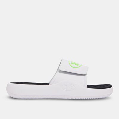 Under Armour Men's Ignite Pro 8 Slides White Under Armour Men's Ignite Pro 8 Slides White