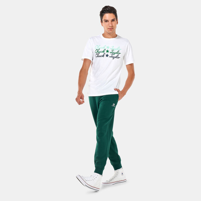 Converse Star Chevron Embroidered Sweatpants Green Converse Star Chevron Embroidered Sweatpants Green image number 2