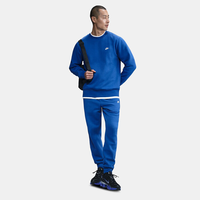 Nike Men's Club Fleece Sweatshirt Blue Nike Men's Club Fleece Sweatshirt Blue image number 2