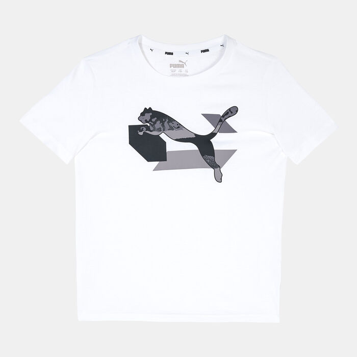 PUMA Kids' Alpha Graphic T-Shirt White PUMA Kids' Alpha Graphic T-Shirt White image number 0