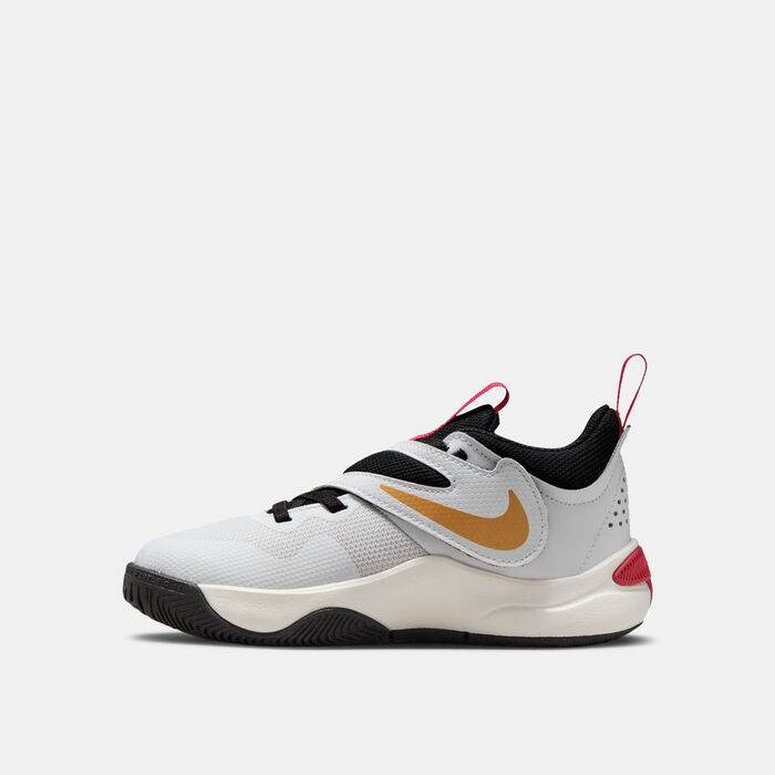 Nike Kids' Team Hustle D 11 Basketball Shoes White image number 2