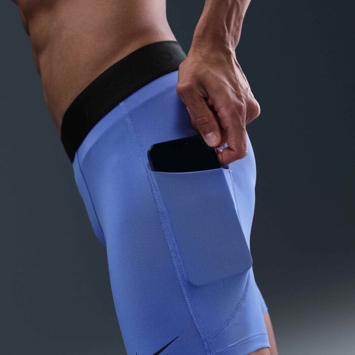Nike Men's Pro Dri-FIT Fitness Shorts Blue Nike Men's Pro Dri-FIT Fitness Shorts Blue image number 5