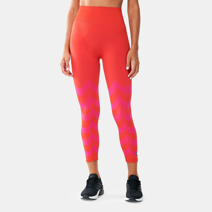 Adidas Marimekko Sports Bra Girls XS Believe This Primegreen Red Pink Dot  for sale online