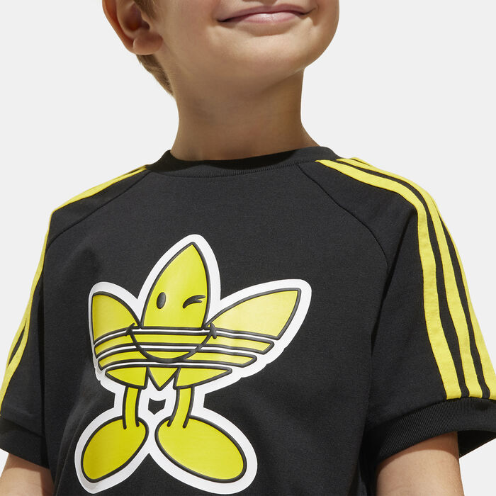 adidas Originals Kids' x Smiley World T-Shirt Black adidas Originals Kids' x Smiley World T-Shirt Black image number 3