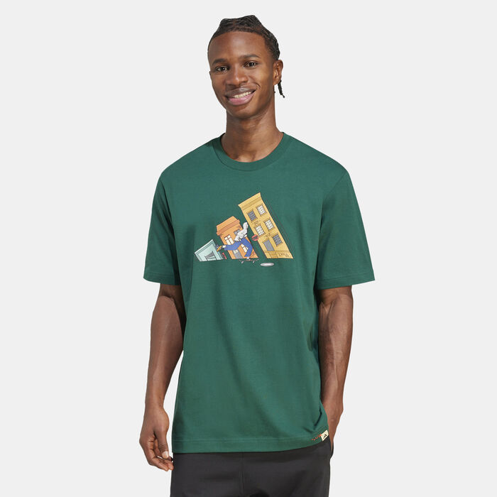 adidas Men's Doodle Hunt Graphic T-Shirt Green adidas Men's Doodle Hunt Graphic T-Shirt Green image number 0