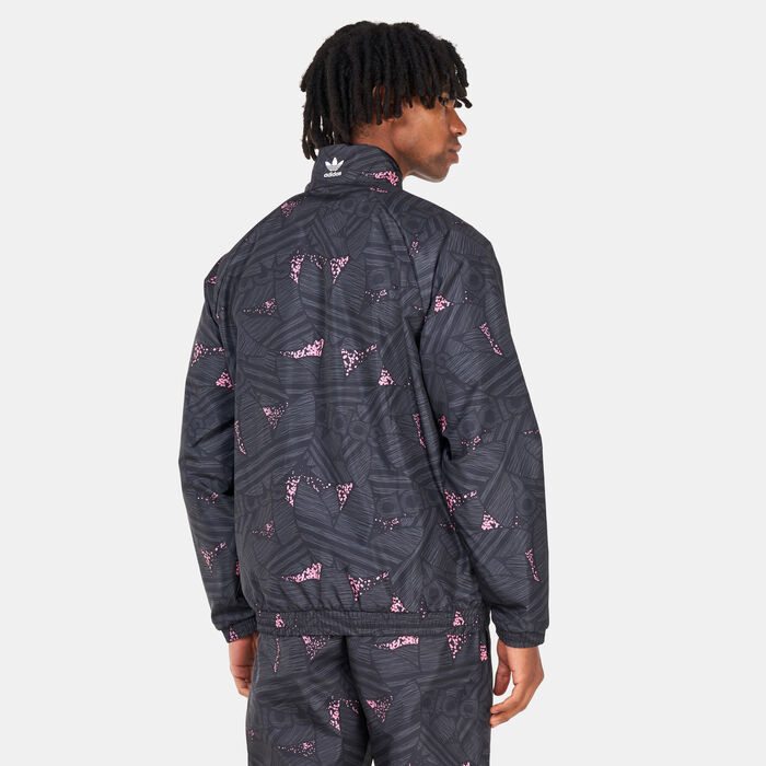 adidas Originals Men's Rekive Trefoil All Over Print Track Jacket Multi-Color adidas Originals Men's Rekive Trefoil All Over Print Track Jacket Multi-Color image number 1