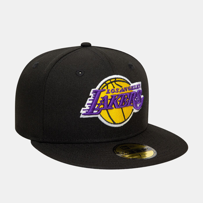 New Era Men's NBA Los Angeles Lakers Essential 59FIFTY Cap Black New Era Men's NBA Los Angeles Lakers Essential 59FIFTY Cap Black image number 2