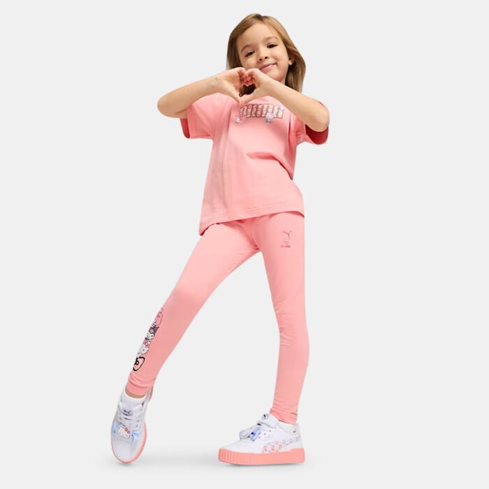 PUMA Kids' x Hello Kitty and Friends Leggings Pink PUMA Kids' x Hello Kitty and Friends Leggings Pink image number 2