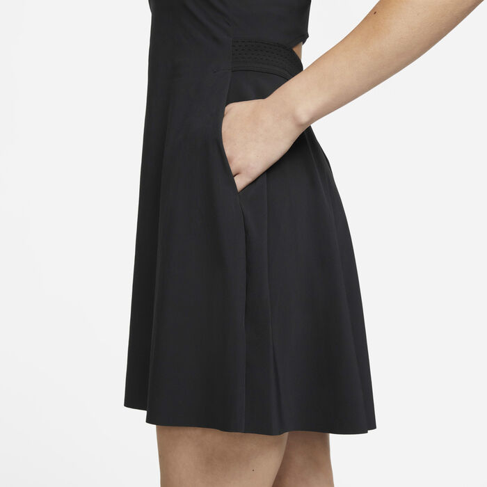 Nike Women's Dri-FIT Advantage Tennis Dress Black Nike Women's Dri-FIT Advantage Tennis Dress Black image number 3