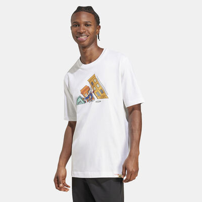 adidas Men's Doodle Hunt Graphic T-Shirt White