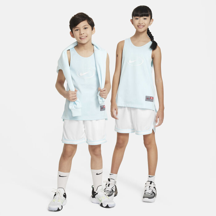 Nike Kids' Culture of Basketball Reversible Jersey Blue image number 7