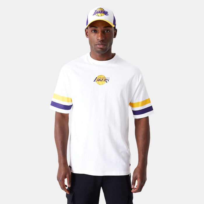New Era Men's NBA Los Angeles Lakers Arch Graphic T-Shirt White New Era Men's NBA Los Angeles Lakers Arch Graphic T-Shirt White image number 0