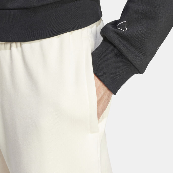 adidas Men's Lounge Fleece Sweatpants Beige adidas Men's Lounge Fleece Sweatpants Beige image number 3