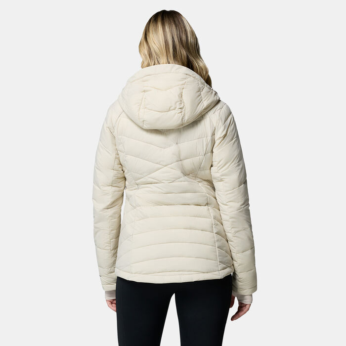Columbia Women's Joy Peak II Hooded Insulated Hiking Jacket Beige image number 1