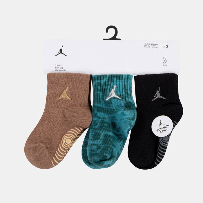 Jordan Kids' Ankle Socks (3 Pairs) Green Jordan Kids' Ankle Socks (3 Pairs) Green image number 4