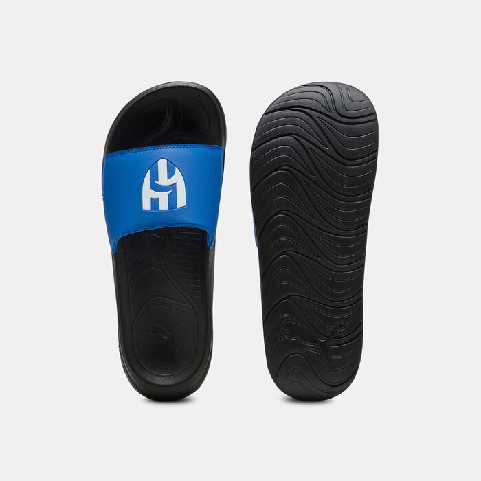 PUMA Kids' Softride Teamcat Al Hilal Slides Blue PUMA Kids' Softride Teamcat Al Hilal Slides Blue image number 3