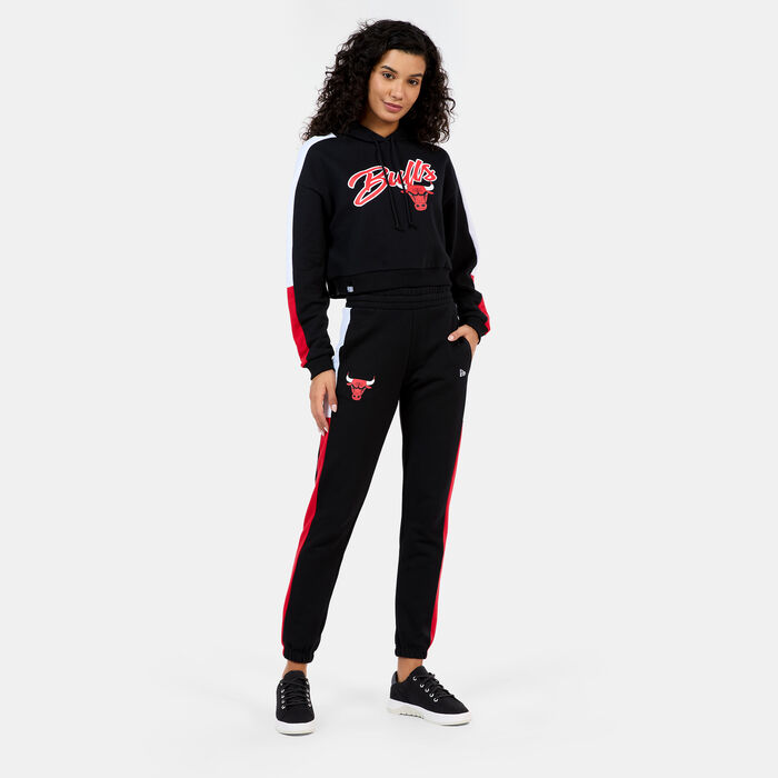 New Era Women's NBA Chicago Bulls Colourblock Sweatpants Black New Era Women's NBA Chicago Bulls Colourblock Sweatpants Black image number 2
