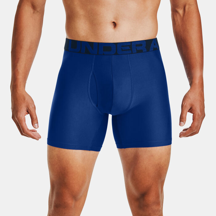 Under Armour Men's Tech™ 6-Inch Boxerjock® Boxers (2 Pack) Blue Under Armour Men's Tech™ 6-Inch Boxerjock® Boxers (2 Pack) Blue image number 0